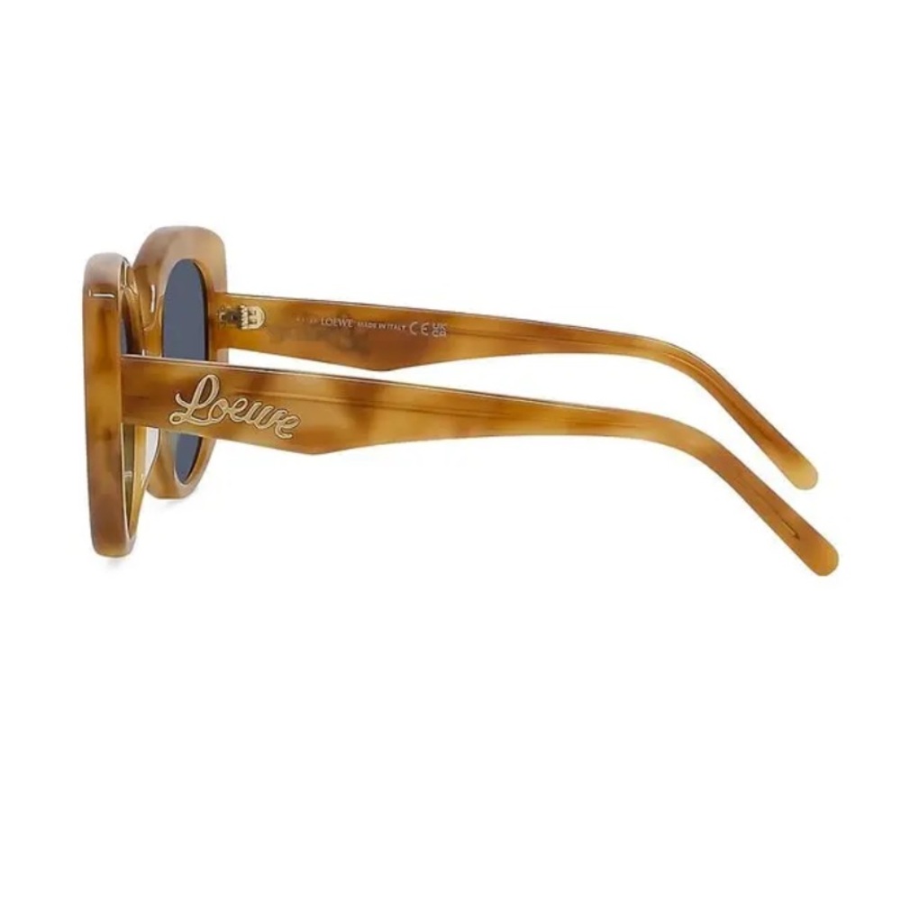 Loewe Curvy Butterfly Sunglasses - color blonde Havana new with case/lens cloth - Picture 5 of 8